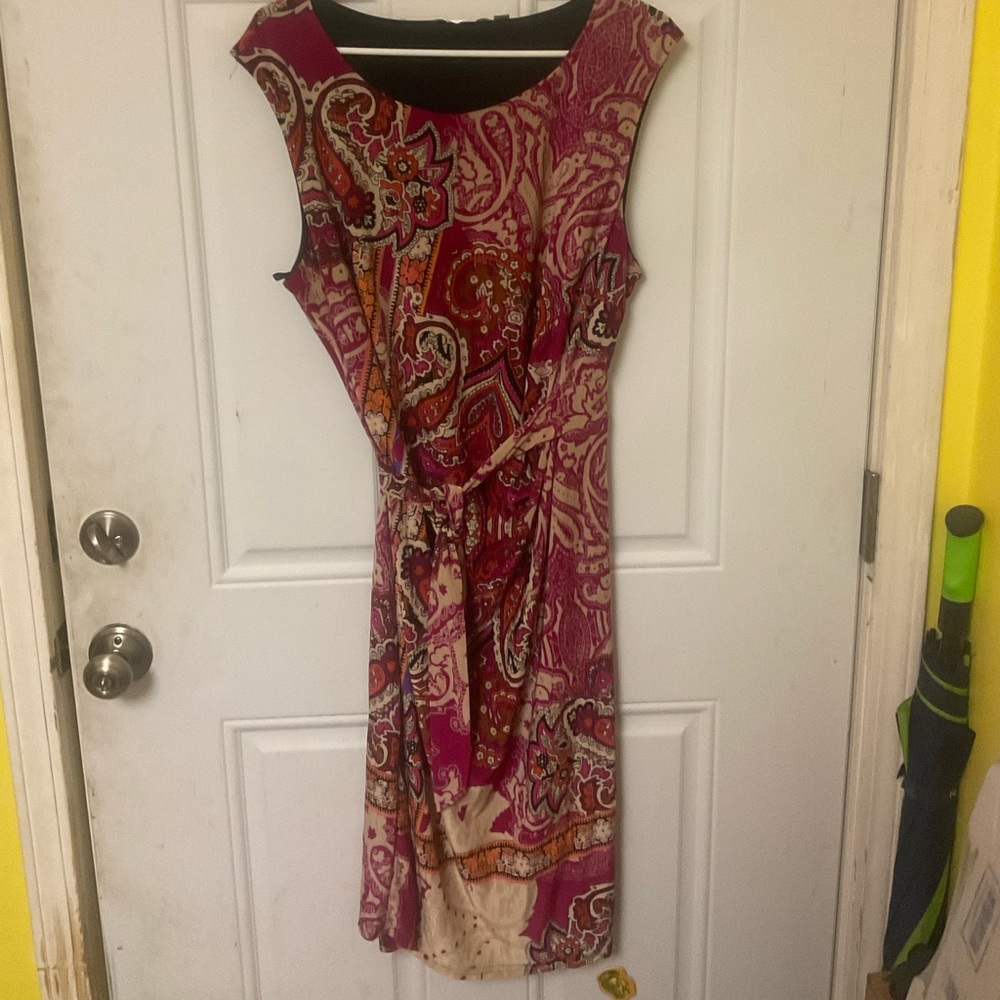 Sleeveless Belted Dress